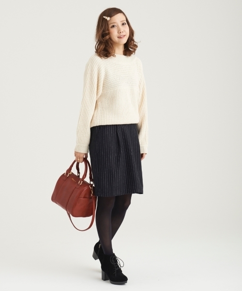 MAJESTIC LEGON(マジェスティックレゴン)の「アソートストライプスカート(スカート・レディース・ネイビー/ブルー系その他/グリーン系1・FREE)」の1枚目の写真