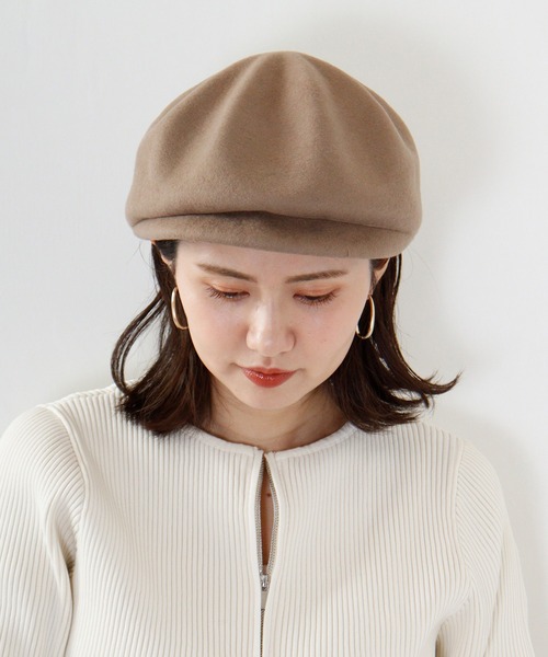 Sense of Grace（センスオブグレース）の「DONGURI CAS NEO ウールフェルト どんぐりキャスケット（キャスケット・レディース・グレー/ベージュ/ブラック/パープル/ブラウン/チャコールグレー/マスタード/ダークカーキ・FREE）」の16枚目の写真