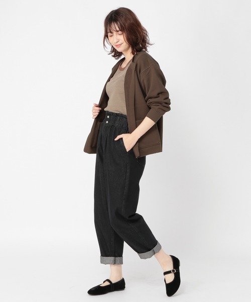 studio CLIP（スタディオクリップ）の「ヘヴィー裏毛着流しカーディガン（カーディガン/ボレロ・レディース・ライトグレー/スモーク/ブラウン・LARGE/MEDIUM）」の9枚目の写真