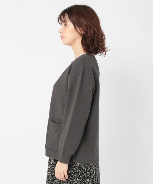 studio CLIP（スタディオクリップ）の「ヘヴィー裏毛着流しカーディガン（カーディガン/ボレロ・レディース・ライトグレー/スモーク/ブラウン・LARGE/MEDIUM）」の11枚目の写真