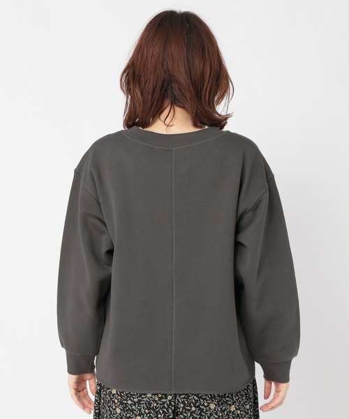 studio CLIP（スタディオクリップ）の「ヘヴィー裏毛着流しカーディガン（カーディガン/ボレロ・レディース・ライトグレー/スモーク/ブラウン・LARGE/MEDIUM）」の19枚目の写真