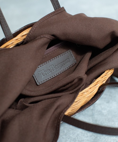 みー様　大人かごバッグ　BAGMATI/バグマティのレザーコンビかごバッグ The Bagmati（ザバグマティ）の「【BAGMATI】レザーコンビかご