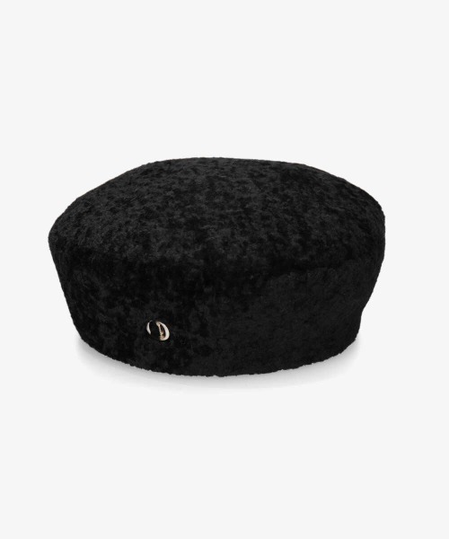 Chapeau d' O（シャポードオー）の「Chapeau d' O Color Boa Beret（ハンチング/ベレー帽・レディース・ホワイト/ライトグリーン/ブラック・M/57.5cm）」の5枚目の写真