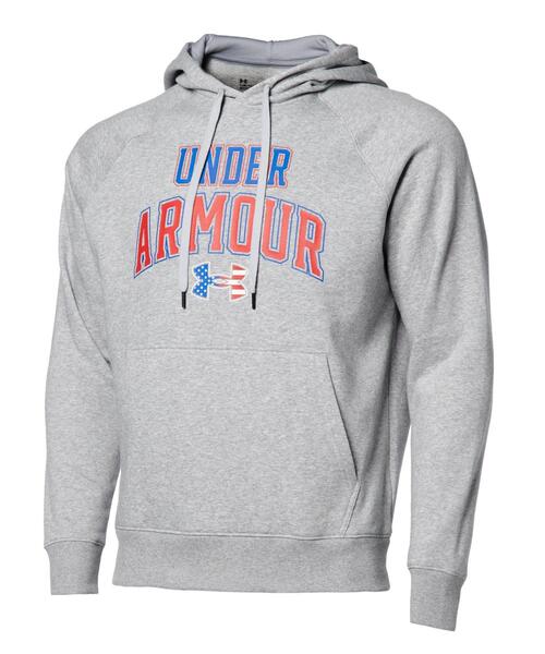 UNDER ARMOUR(アンダーアーマー)の「UAライバルフリース フーディー USフラッグ(トレーニング/メンズ)(スウェット・メンズ・グレー/ブラック・S/L/XXL/M/XL/3XL)」の7枚目の写真