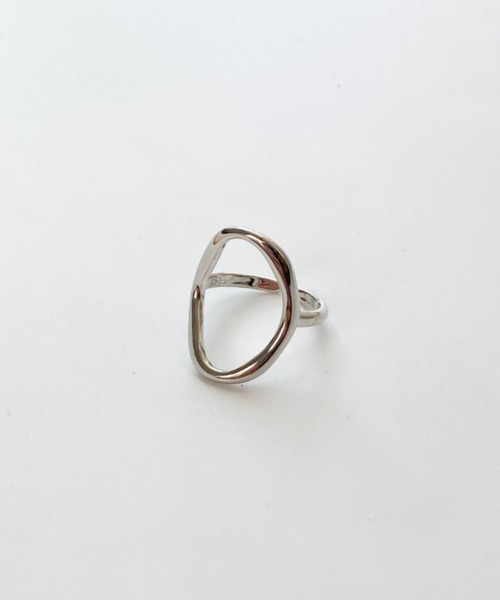 Starting Over(スターティングオーバー)の「YU-KA : オーバルウェーブ ラウンドリング(リング・レディース・シルバー/ゴールド・FREE)」の1枚目の写真
