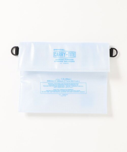 PENCO（ペンコ）の「penco ペンコ キャリータイトケース サコッシュ クリア M（ポーチ・メンズ・オレンジ/ライトブルー・FREE）」の9枚目の写真