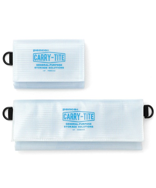 PENCO（ペンコ）の「penco ペンコ キャリータイトケース サコッシュ クリア M（ポーチ・メンズ・オレンジ/ライトブルー・FREE）」の6枚目の写真