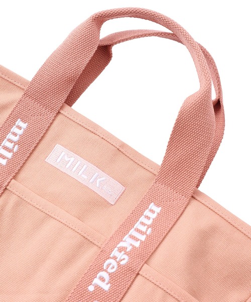 MILKFED.(ミルクフェド)の「TAPE LOGO MINI 2WAYBAG(ショルダーバッグ・レディース・ベージュ/ブラック/ホワイト/ライトピンク・ONE SIZE)」の21枚目の写真