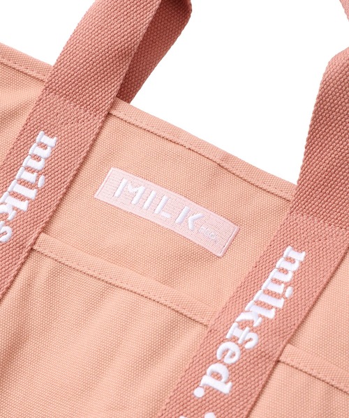 MILKFED.(ミルクフェド)の「TAPE LOGO MINI 2WAYBAG(ショルダーバッグ・レディース・ベージュ/ブラック/ホワイト/ライトピンク・ONE SIZE)」の10枚目の写真