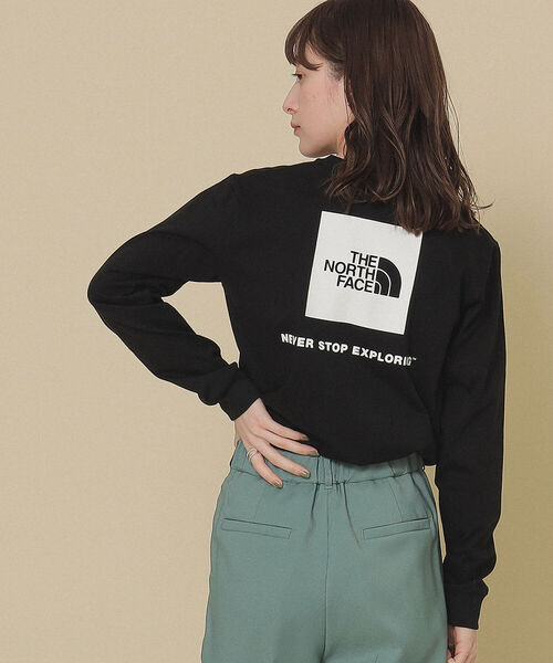 Ray BEAMS（レイビームス）の「【WEB限定】THE NORTH FACE / Back Logo Long sleeve Tee（Tシャツ/カットソー・レディース・ホワイト/ブラック・MEDIUM）」の3枚目の写真