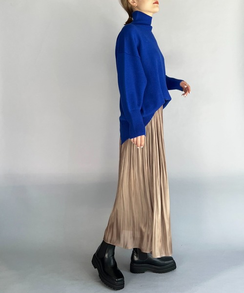 PICCIN（ピッチン）の「バックスリットセーター（ニット/セーター・レディース・オフホワイト/ブルー/ラベンダー/ピンクベージュ・M）」の16枚目の写真