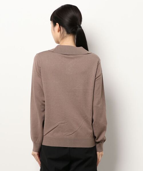 Te chichi TERRASSE(テチチテラス)の「衿付ニット(ニット/セーター・レディース・グレー/ブラック/モカ・フリ-)」の4枚目の写真