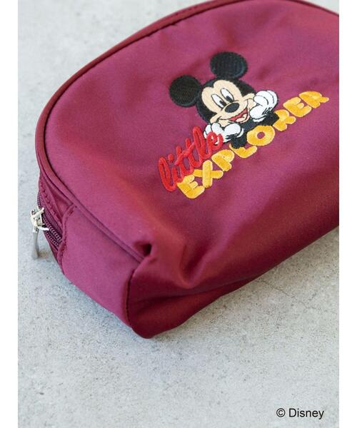 Disney（ディズニー）の「刺繍ポーチ/Mickey（ポーチ・レディース・ブラック/ボルドー・FREE）」の5枚目の写真