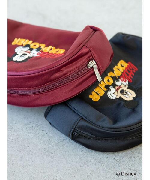 Disney（ディズニー）の「刺繍ポーチ/Mickey（ポーチ・レディース・ブラック/ボルドー・FREE）」の6枚目の写真