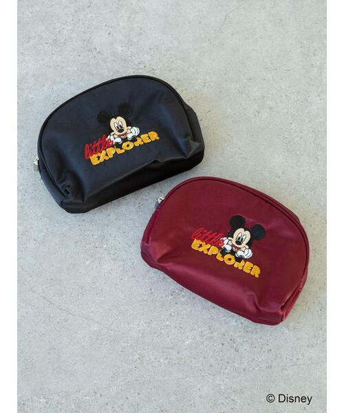 Disney（ディズニー）の「刺繍ポーチ/Mickey（ポーチ・レディース・ブラック/ボルドー・FREE）」の7枚目の写真