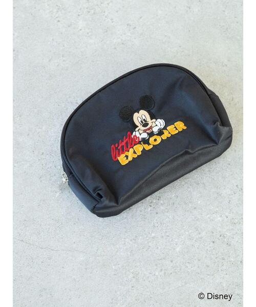 Disney（ディズニー）の「刺繍ポーチ/Mickey（ポーチ・レディース・ブラック/ボルドー・FREE）」の2枚目の写真