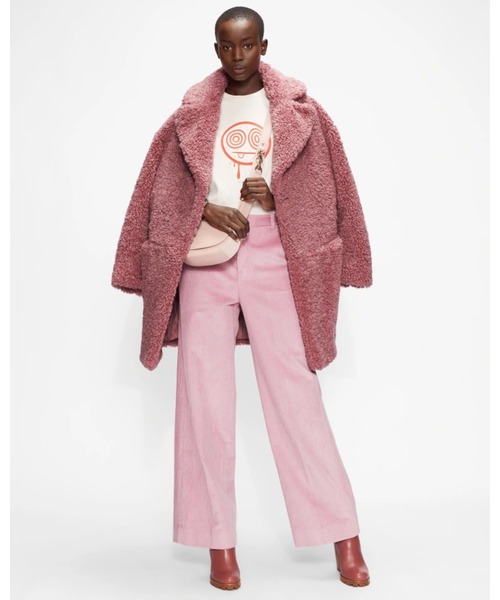 Ted Baker(テッドベーカー)の「KAYYTI エコファー コクーンコート(その他アウター・レディース・ピンク・1/3/2/0)」の6枚目の写真