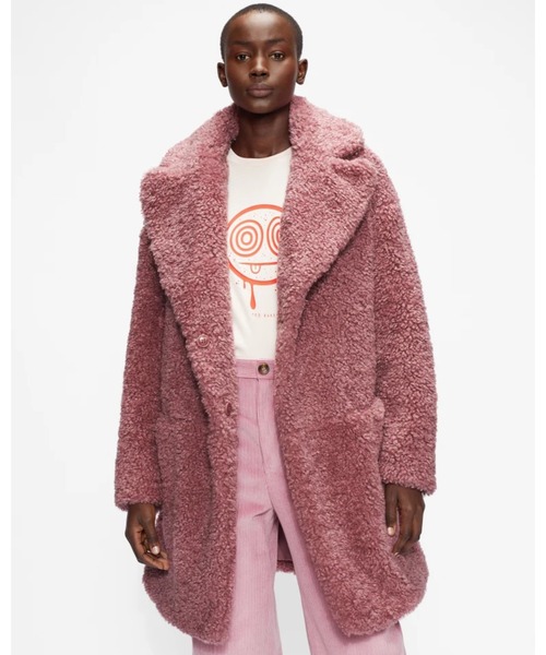 Ted Baker(テッドベーカー)の「KAYYTI エコファー コクーンコート(その他アウター・レディース・ピンク・1/3/2/0)」の10枚目の写真