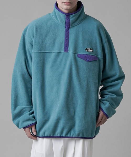 SPINNS（スピンズ）の「【6 Color】ハーフスナップボタンフリース