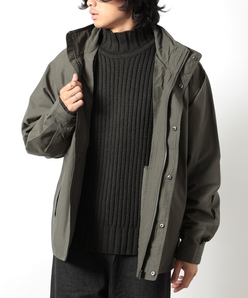 United Athle（ユナイテッドアスレ）の「【United Athle】スタンド フードイン ジャケット ※7325（ミリタリージャケット・メンズ・ブラック/ブラウン/オリーブ・SMALL/MEDIUM/LARGE/X-LARGE）」の3枚目の写真