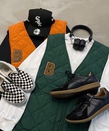 kutir | 中綿キルティングワッペンベスト(ベスト)