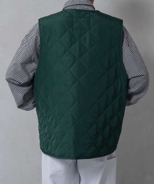 kutir（クティール）の「中綿キルティングワッペンベスト（ベスト・メンズ・ブラック/オレンジ/グリーン・MEDIUM/LARGE）」の10枚目の写真
