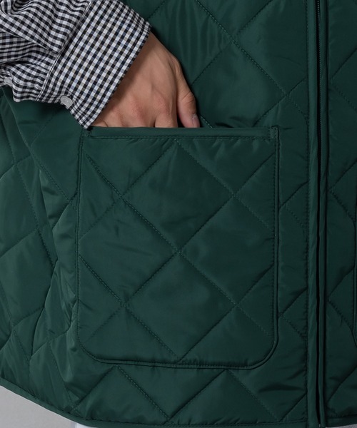 kutir（クティール）の「中綿キルティングワッペンベスト（ベスト・メンズ・ブラック/オレンジ/グリーン・MEDIUM/LARGE）」の6枚目の写真
