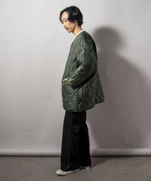 GLOSTER(グロスター)の「【GLOSTER/グロスター】M65 ライナーキルティング 中綿キルティングジャケット(ミリタリージャケット・メンズ・オリーブ/ダークブラウン/ブラック・MEDIUM)」の16枚目の写真