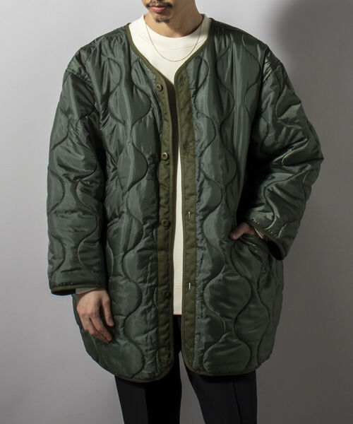 GLOSTER(グロスター)の「【GLOSTER/グロスター】M65 ライナーキルティング 中綿キルティングジャケット(ミリタリージャケット・メンズ・オリーブ/ダークブラウン/ブラック・MEDIUM)」の13枚目の写真