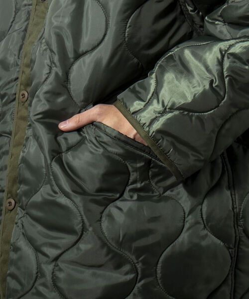 GLOSTER(グロスター)の「【GLOSTER/グロスター】M65 ライナーキルティング 中綿キルティングジャケット(ミリタリージャケット・メンズ・オリーブ/ダークブラウン/ブラック・MEDIUM)」の14枚目の写真