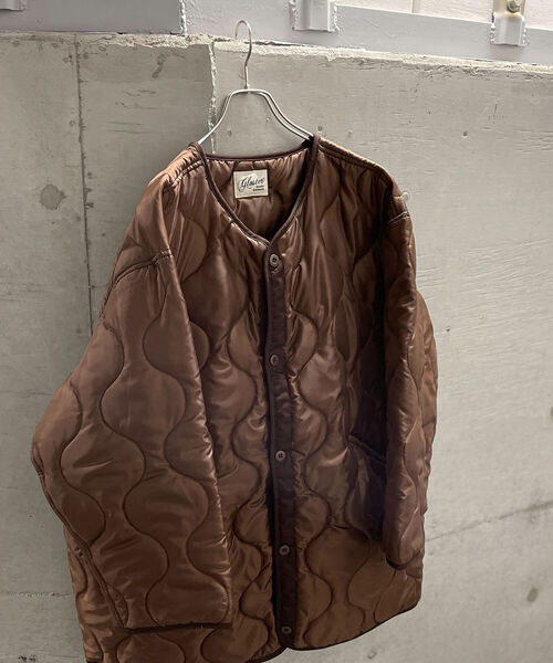 GLOSTER(グロスター)の「【GLOSTER/グロスター】M65 ライナーキルティング 中綿キルティングジャケット(ミリタリージャケット・メンズ・オリーブ/ダークブラウン/ブラック・MEDIUM)」の11枚目の写真