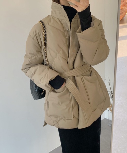 Jewelobe（ジュエローブ）の「ウエストマークキルティングジャケット