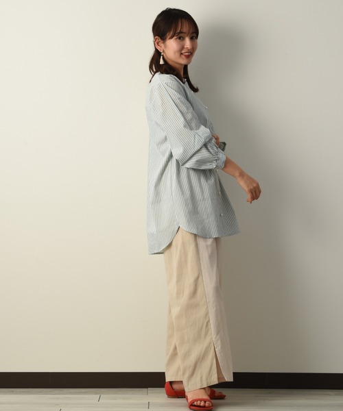 INTERPLANET（インタープラネット）の「フロント切替スリットパンツ（その他パンツ・レディース・ネイビー/グレー/ライトベージュ・FREE）」の10枚目の写真