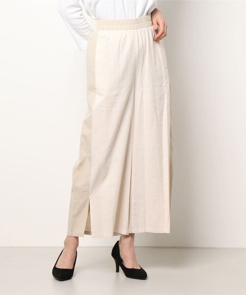 INTERPLANET（インタープラネット）の「フロント切替スリットパンツ（その他パンツ・レディース・ネイビー/グレー/ライトベージュ・FREE）」の6枚目の写真