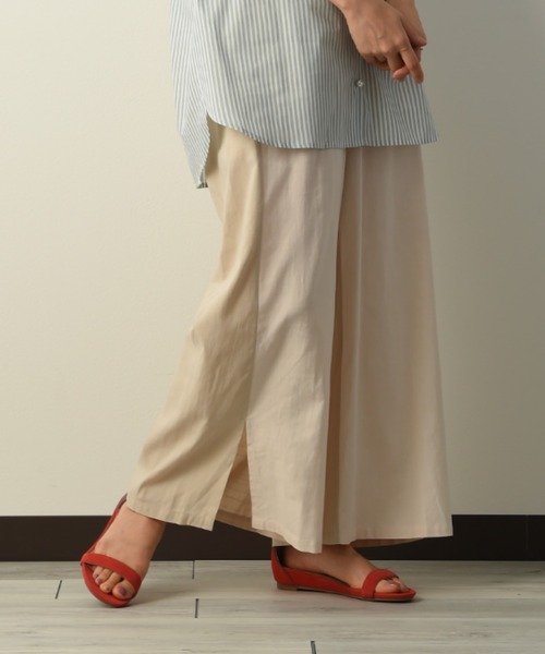 INTERPLANET（インタープラネット）の「フロント切替スリットパンツ（その他パンツ・レディース・ネイビー/グレー/ライトベージュ・FREE）」の12枚目の写真