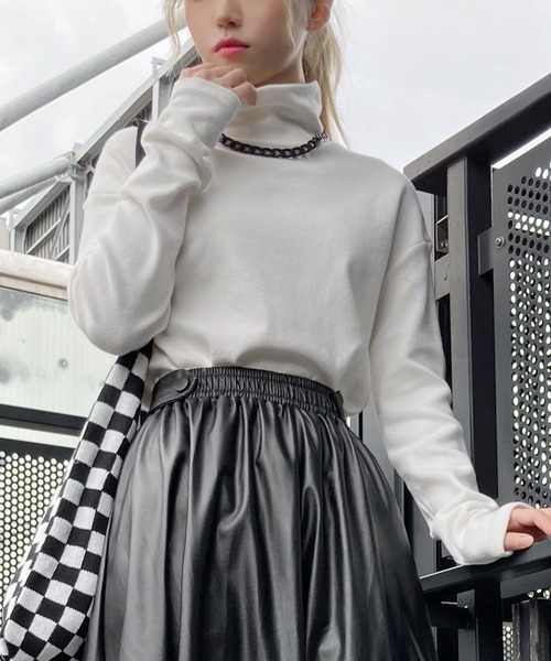 Figments(フィグメンツ)の「ブラックチェーンネックレス(ネックレス・レディース・ブラック・FREE)」の2枚目の写真