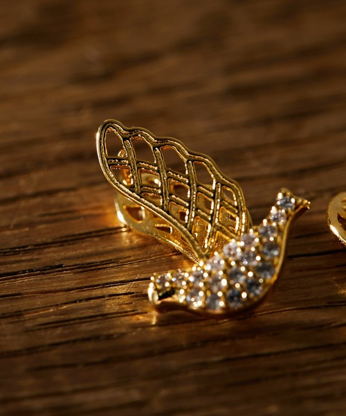 ear PAPILLONNER（イアパピヨネ）の「小鳩ピアス（ピアス（両耳用）・レディース・シルバー/ゴールド・FREE）」の8枚目の写真