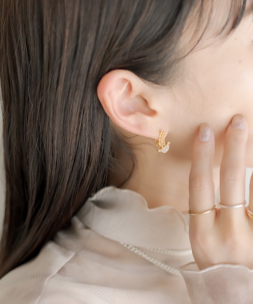 ear PAPILLONNER（イアパピヨネ）の「小鳩ピアス（ピアス（両耳用）・レディース・シルバー/ゴールド・FREE）」の21枚目の写真