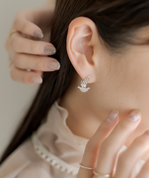 ear PAPILLONNER（イアパピヨネ）の「小鳩ピアス（ピアス（両耳用）・レディース・シルバー/ゴールド・FREE）」の16枚目の写真