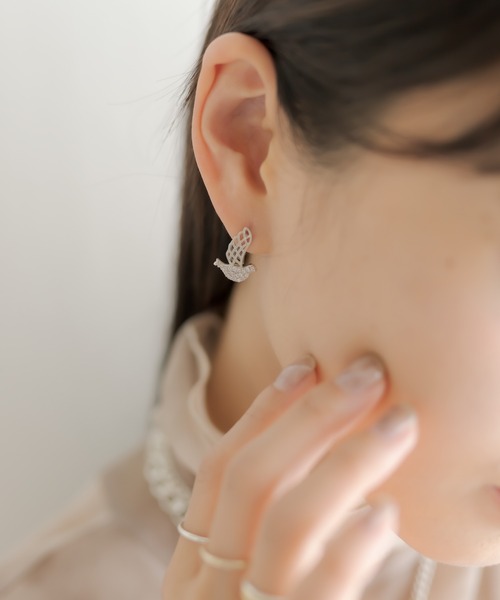 ear PAPILLONNER（イアパピヨネ）の「小鳩ピアス（ピアス（両耳用）・レディース・シルバー/ゴールド・FREE）」の12枚目の写真