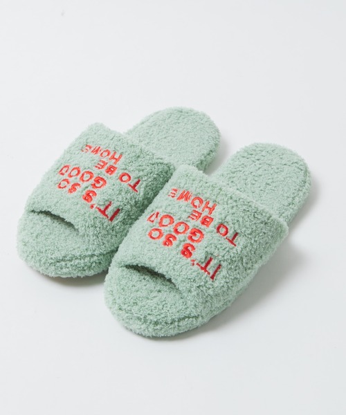 WEGO(ウィゴー)の「WEGO/パイルルームシューズ(ルームシューズ/スリッパ・レディース・パープル/ピンク/グリーン・FREE)」の6枚目の写真