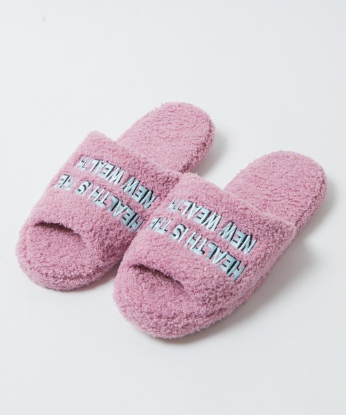 WEGO(ウィゴー)の「WEGO/パイルルームシューズ(ルームシューズ/スリッパ・レディース・パープル/ピンク/グリーン・FREE)」の4枚目の写真