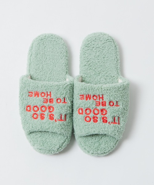 WEGO(ウィゴー)の「WEGO/パイルルームシューズ(ルームシューズ/スリッパ・レディース・パープル/ピンク/グリーン・FREE)」の9枚目の写真