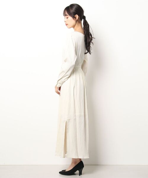 Bou Jeloud（ブージュルード）の「【WEB限定】ドビーストライプワンピース（ワンピース・レディース・ブラック/アイボリー/ラベンダー・FREE）」の12枚目の写真