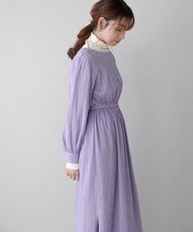 【WEB限定】ドビーストライプワンピース