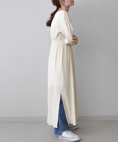 通販新作 ドビーストライプワンピース Jeloud ブージュルード のワンピース ワンピース ドレス Web限定 オーセンティック