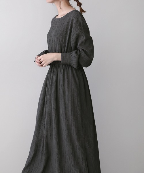 通販新作 ドビーストライプワンピース Jeloud ブージュルード のワンピース ワンピース ドレス Web限定 オーセンティック