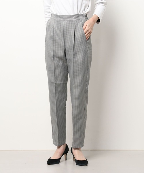 Mayree（メイリー）の「【Mayree】クラシックチェック テーパードスラックス（スラックス・レディース・グレー/グリーン・FREE）」の12枚目の写真
