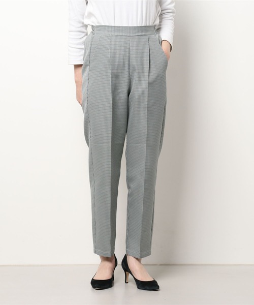 Mayree（メイリー）の「【Mayree】クラシックチェック テーパードスラックス（スラックス・レディース・グレー/グリーン・FREE）」の13枚目の写真