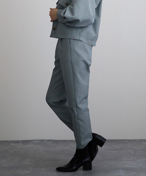 Mayree（メイリー）の「【Mayree】クラシックチェック テーパードスラックス（スラックス・レディース・グレー/グリーン・FREE）」の21枚目の写真